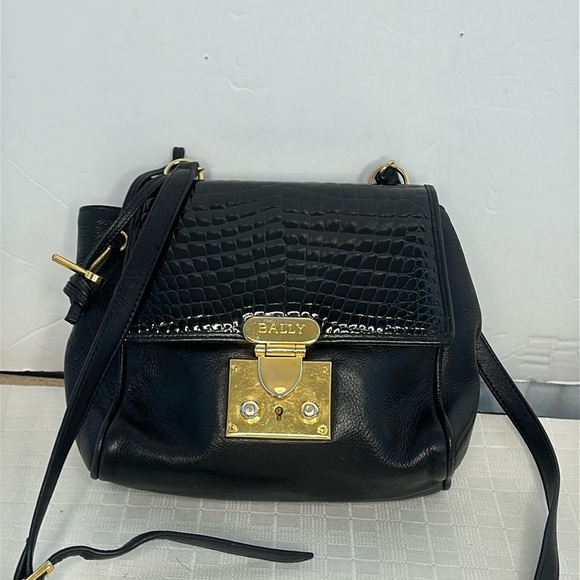 Bally Black Patent Leather Shoulder Bag - Picture 1 of 10